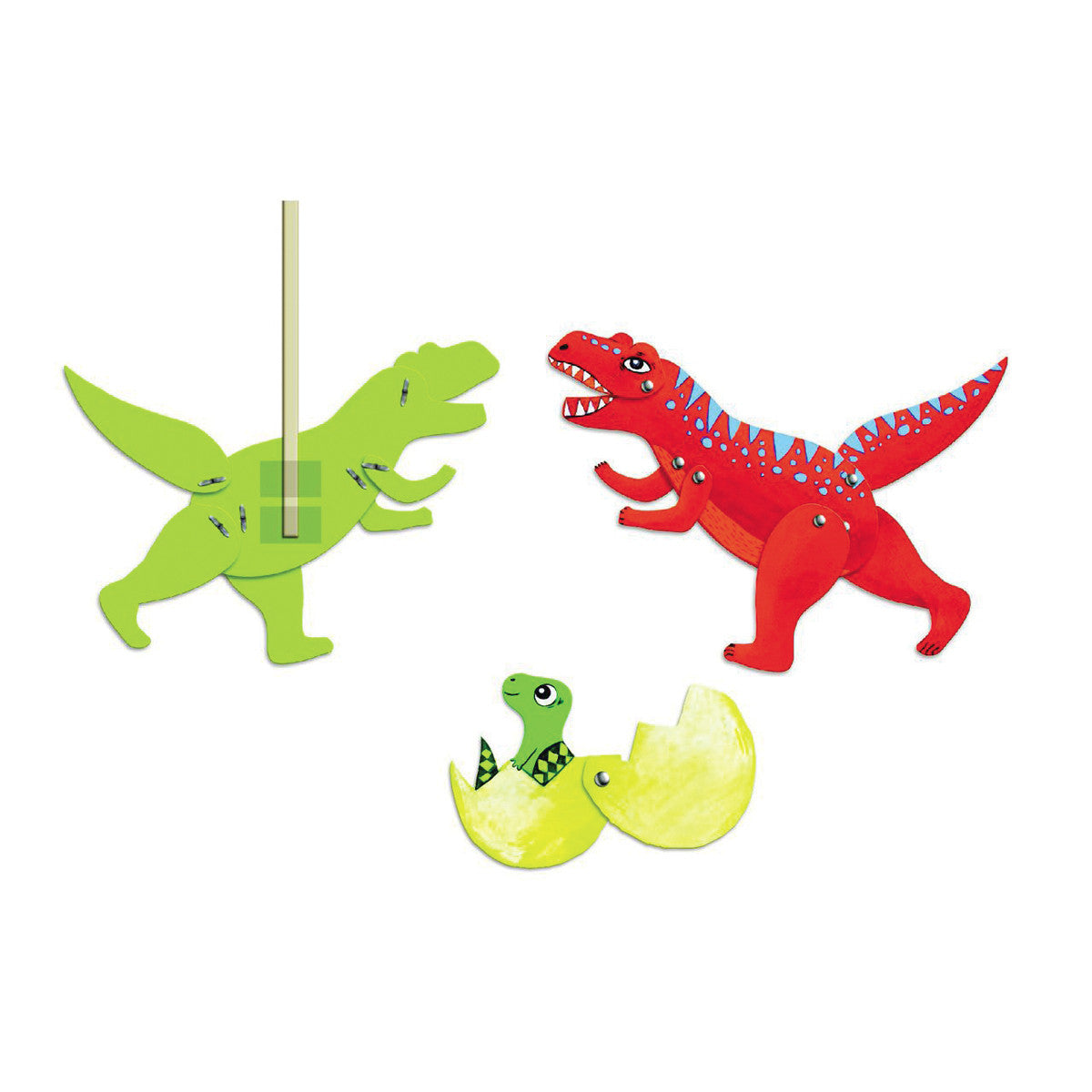Djeco Colouring - Dino Jumping Jack – My Small World Toy Store